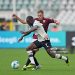 Kamaldeen Sulemana of Atalanta BC challenged by Ivan Ilic of Torino FC during Serie A match (Photo by Chris Ricco/Getty Images)
