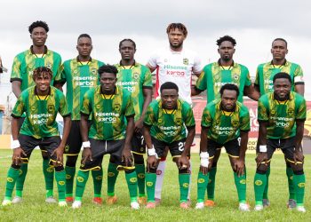 Kotoko's starting unit against Berekum Chelsea Photo Courtesy: AKSC