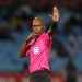 Referee Luxolo Badi during the DStv Premiership 2023/24 match between Mamelodi Sundowns and AmaZulu at Loftus Versfeld Stadium in Pretoria on 27 February 2024 ©Samuel Shivambu/BackpagePix