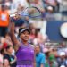 Naomi Osaka of Japan celebrates after defeating Coco Gauff of the United States during their Men's Singles Fourth Round match on Day Nine of the 2025 US Open at USTA Billie Jean King National Tennis Center (Photo by Ishika Samant/Getty Images)