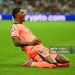 Marcus Rashford of FC Barcelona celebrates scoring his team's first goal during the UEFA Champions League 2025/26 League Phase MD1 match between Newcastle United FC and FC Barcelona (Photo by Clive Mason/Getty Images)