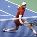 annik Sinner of Italy returns against Carlos Alcaraz of Spain during their Men's Singles Final match on Day Fifteen of the 2025 US Open (Photo by Elsa/Getty Images)