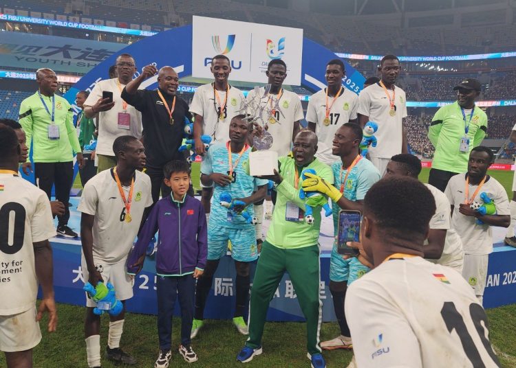 UDS celebrate 2025 World University Games Football Championship Photo Courtesy: UDS