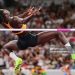 Ghana's athlete Rose Amoanimaa Yeboah competes in the women's high jump qualification during the World Athletics Championships in Tokyo on September 18, 2025. (Photo by Ben STANSALL / AFP) (Photo by BEN STANSALL/AFP via Getty Images)