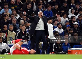 José Mourinho, Head Coach of Benfica reacts (Photo by Mike Hewitt/Getty Images)