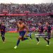 Ronald Araujo of FC Barcelona celebrates scoring his team's second goal during the LaLiga EA Sports match between FC Barcelona and Girona FC at Spotify Camp Nou (Photo by Alex Caparros/Getty Images)