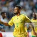 South Africa's Lyle Foster celebrates scoring his team's first goal during the 2023 Africa Cup of Nations (CHAN) Group K qualifier match between South Africa and Liberia (Photo by PHILL MAGAKOE/AFP via Getty Images)