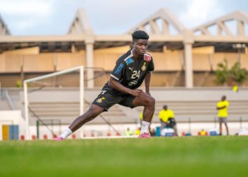 Prince Owusu in Black Stars training Photo Courtesy: Medeama SC