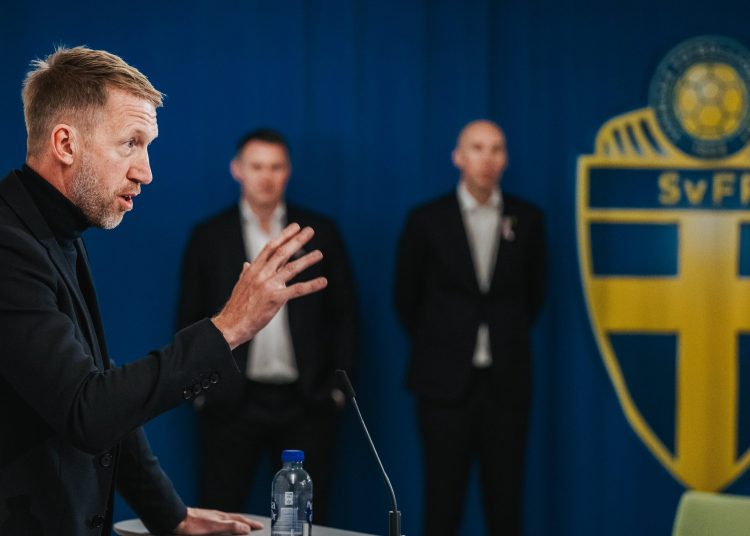 Graham Potter unveiled as Sweden Head Coach Photo Courtesy: svenskfotboll
on X