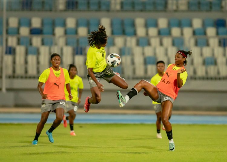 Black Queens in a training session Photo Courtesy: GFA
