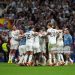 Players of Real Madrid celebrate after defeating FC Barcelona during the LaLiga EA Sports match between Real Madrid CF and FC Barcelona (Photo by Angel Martinez/Getty Images)