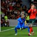 Caoimhin Kelleher of Republic of Ireland reacts after the missed penalty by Cristiano Ronaldo of Portugal during the FIFA World Cup 2026 qualifier match between Portugal and Republic of Ireland (Photo by Valter Gouveia/Sports Press Photo/Getty Images)