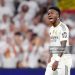Vinicius Junior left winger of Real Madrid and Brazil leaves in a huff as he is replaced during the La Liga EA Sports match between Real Madrid CF and FC Barcelona (Photo by Jose Breton/Pics Action/NurPhoto via Getty Images)