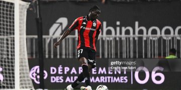 Kojo PEPRAH OPPONG of Nice (Photo by Emilian Baldow/Icon Sport via Getty Images)