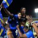 Curaçao players celebrate World Cup 2026 qualification after a 0-0 draw with Jamaica at the National Stadium in Kingston Photo Courtesy: Getty Images