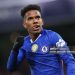 Estevao Willian of Chelsea celebrates after scoring their side's second goal during the UEFA Champions League 2025/26 League Phase MD5 match between Chelsea FC and FC Barcelona (Photo by James Gill - Danehouse/Getty Images)