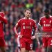 Virgil van Dijk, Alexis Mac Allister and Alexander Isak of Liverpool look dejected following the Premier League match between Liverpool and Nottingham Forest (Photo by Molly Darlington/Getty Images)