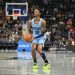 Ja Morant #12 of the Memphis Grizzlies lines up to shoot a three-pointer (Photo by Matthew A. Smith/Getty Images)