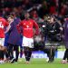 Kobbie Mainoo of Manchester United appears dejected following defeat in the Premier League match between Manchester United and Everton at Old Trafford (Photo by Alex Livesey/Getty Images)