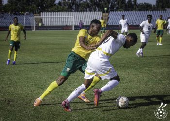Shot from Black Galaxies (white)- South Africa friendly Game Photo Courtesy: GFA