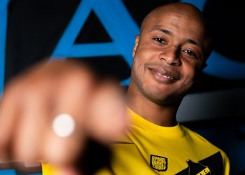 Andre Dede Ayew after signing for NAC Breda
