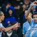 Savinho celebrates after scoring goal against Brentford in Carabao Cup semifinals Photo Courtesy: Man City