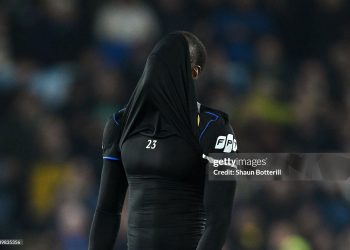 Trevoh Chalobah of Chelsea  reacts at full time following the team's defeat during the Premier League match between Leeds United and Chelsea (Photo by Shaun Botterill/Getty Images)