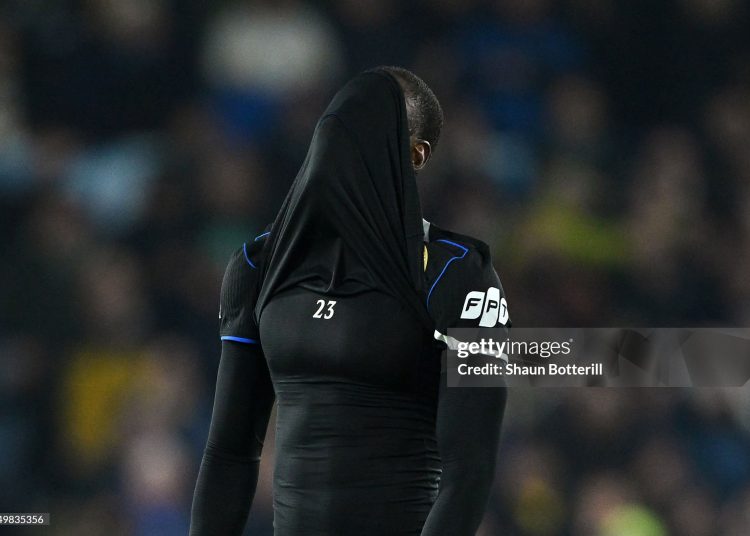 Trevoh Chalobah of Chelsea  reacts at full time following the team's defeat during the Premier League match between Leeds United and Chelsea (Photo by Shaun Botterill/Getty Images)