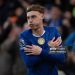 Cole Palmer of Chelsea scores the opening goal during the Premier League match between Chelsea and Everton (Photo by Visionhaus/Getty Images)