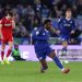 Abdul Fatawu of Leicester City scores their second goal from the half way line during the Sky Bet Championship match between Leicester City and Ipswich Town (Photo by David Rogers/Getty Images)