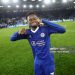 Abdul Fatawu of Leicester City celebrates after the Sky Bet Championship match between Leicester City and Ipswich Town (Photo by Plumb Images/Leicester City FC via Getty Images)
