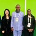 Kofi Adams with some dignitaries at the  World Anti-Doping Agency (WADA)