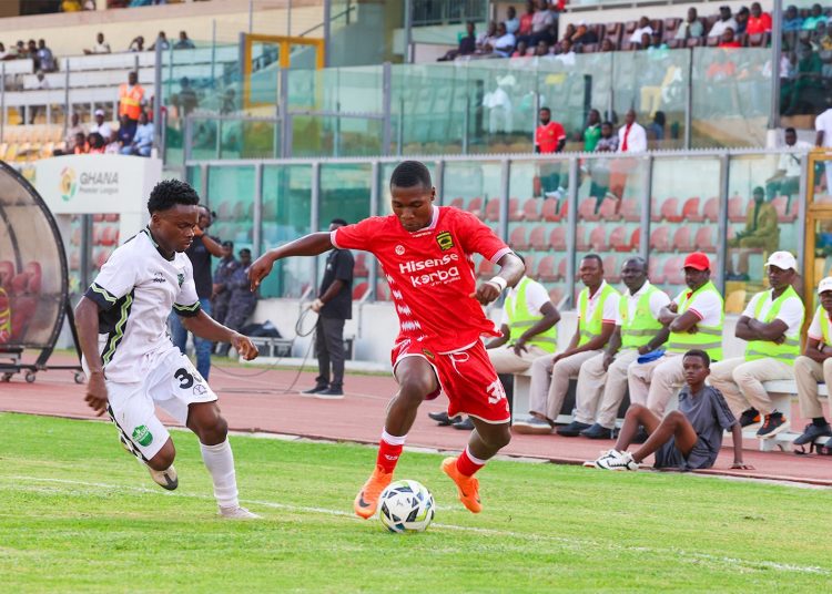 Shot from Kotoko (red)-Dreams FC game Photo Courtesy: AKSC