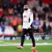 Mohamed Salah of Liverpool looks on during warm ups prior to the Premier League match between Liverpool and Sunderland (Photo by Justin Setterfield/Getty Images)