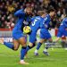 Antoine Semenyo of AFC Bournemouth celebrates scoring his team's first goal (Photo by Harry Murphy/Getty Images)