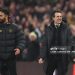 Unai Emery  with Ruben Amorim after final whistle (Photo by Catherine Ivill - AMA/Getty Images)