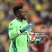 André Onana of Trabzonspor looks on during the Trendyol Süper Lig match between Fenerbahçe SK and Trabzonspor (Photo by Ahmad Mora/Getty Images)