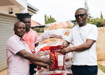 Kofi Adams gifting his constituents
