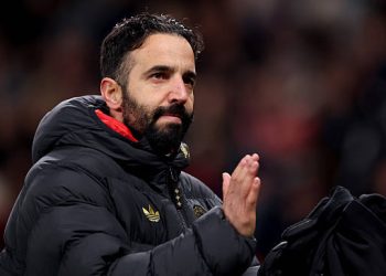 Ruben Amorim, Manager of Manchester United .(Photo by Carl Recine/Getty Images)