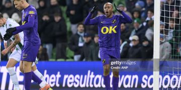 GRONINGEN - André Ayew of NAC Breda during the Dutch Eredivisie match between FC Groningen and NAC Breda at the Euroborg Stadium on January 10, 2026, in Groningen, Netherlands. COR LASKER / ANP (Photo by ANP via Getty Images)