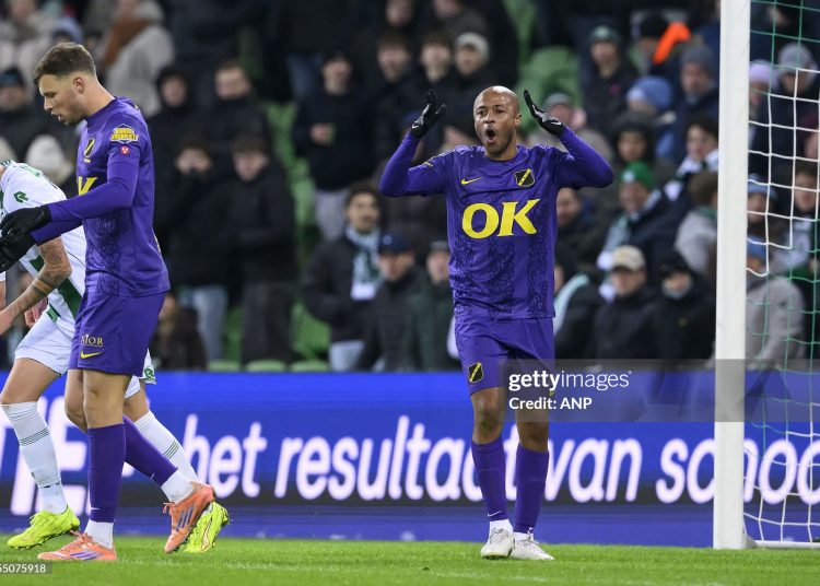 GRONINGEN - André Ayew of NAC Breda during the Dutch Eredivisie match between FC Groningen and NAC Breda at the Euroborg Stadium on January 10, 2026, in Groningen, Netherlands. COR LASKER / ANP (Photo by ANP via Getty Images)