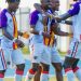 Hearts of Oak players celebrate goal Photo Courtesy: Hearts of Oak