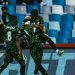 Ademola Lookman hugs Victor Osimhen to celebrate goal at 2025 AFCON semifinals Photo Courtesy: CAF