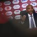 Confederation of African Football President Patrice Motsepe speaks during a press conference at Prince Moulay Abdellah Stadium in Rabat, Morocco on December 20, 2025, ahead of the start of the Africa Cup of Nations (CAN) football tournament. Morooco take on Comoros in the opening game on December 21. (Photo by SEBASTIEN BOZON / AFP via Getty Images)