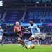 Antoine Semenyo of Manchester City during the Emirates FA Cup Third Round match between Manchester City and Exeter City (Photo by Robbie Jay Barratt - AMA/Getty Images)