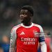 Bukayo Saka of Arsenal FC reacts during the UEFA Champions League 2025/26 League Phase MD7 match between FC Internazionale Milano and Arsenal FC (Photo by Marco Mantovani/Getty Images)