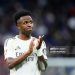 Vinicius Junior left winger of Real Madrid and Brazil greets his supporters during the LaLiga EA Sports match between Real Madrid CF and Levante UD (Photo by Jose Breton/Pics Action/NurPhoto via Getty Images)