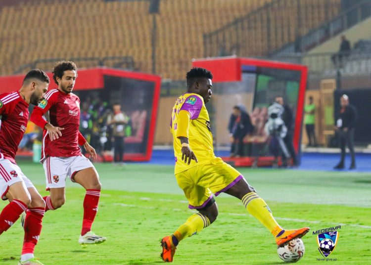 Medeama SC as they lost to Al Ahly in 2023 in the CAF Champions league