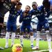 Reece James of Chelsea talks to teammates as they huddle prior to the Premier League match between Chelsea and Burnley (Photo by Darren Walsh/Chelsea FC via Getty Images)