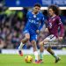 Wesley Fofana of Chelsea and Hannibal Mejbri of Burnley in action during the Premier League match between Chelsea and Burnley (Photo by Sebastian Frej/MB Media/Getty Images)
